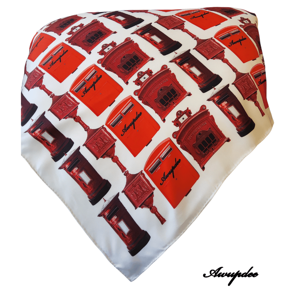 A4007 AWUPDEE WHOLESALE "Youve Got Mail" Letterbox Series 006 Silk Scarf