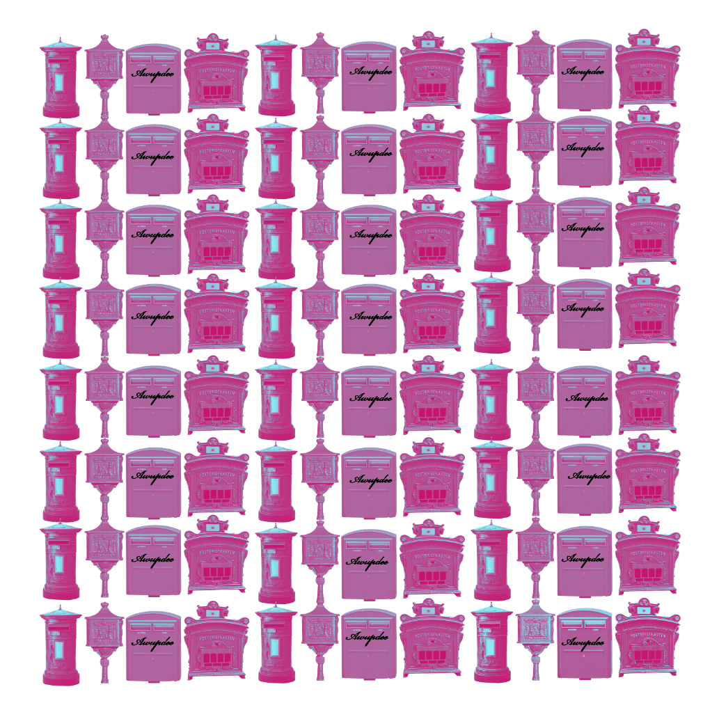 A7010 AWUPDEE WHOLESALE "Youve Got Mail" Letterbox Series 12 Pink