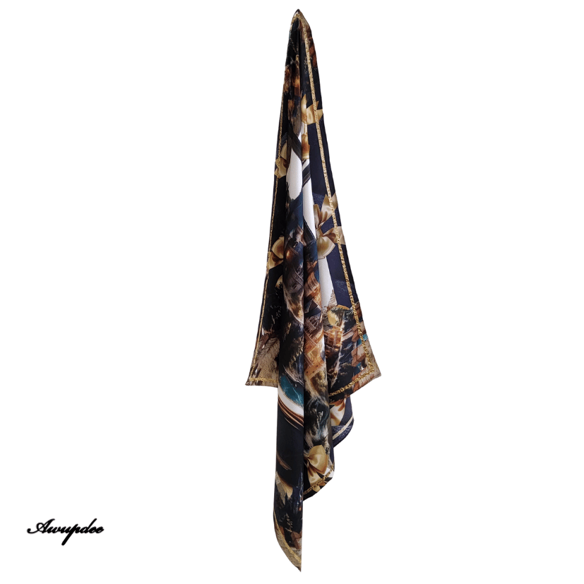 90 Pastiche Design "Livre" Silk Scarf