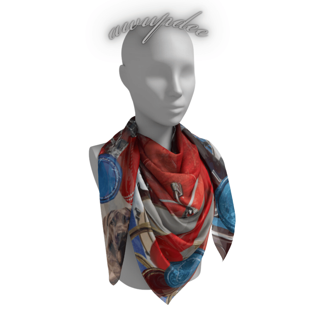 A3008 AWUPDEE WHOLESALE Pastiche Design "Tambours" Silk Scarf