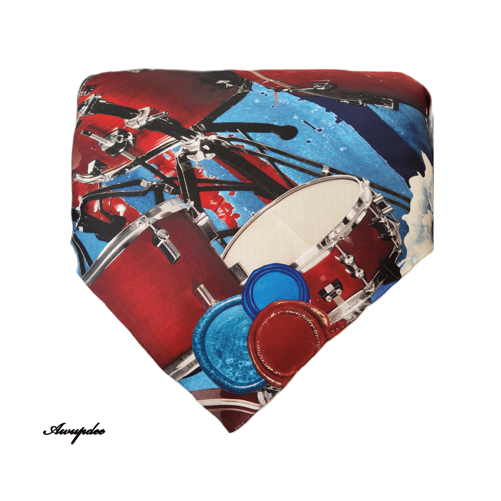 A3008 AWUPDEE WHOLESALE Pastiche Design "Tambours" Silk Scarf