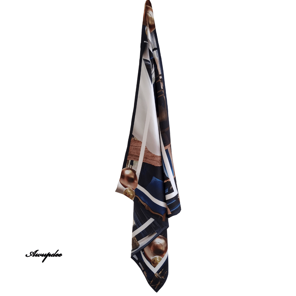 108 Pastiche Design "Antiquités" Silk Scarf