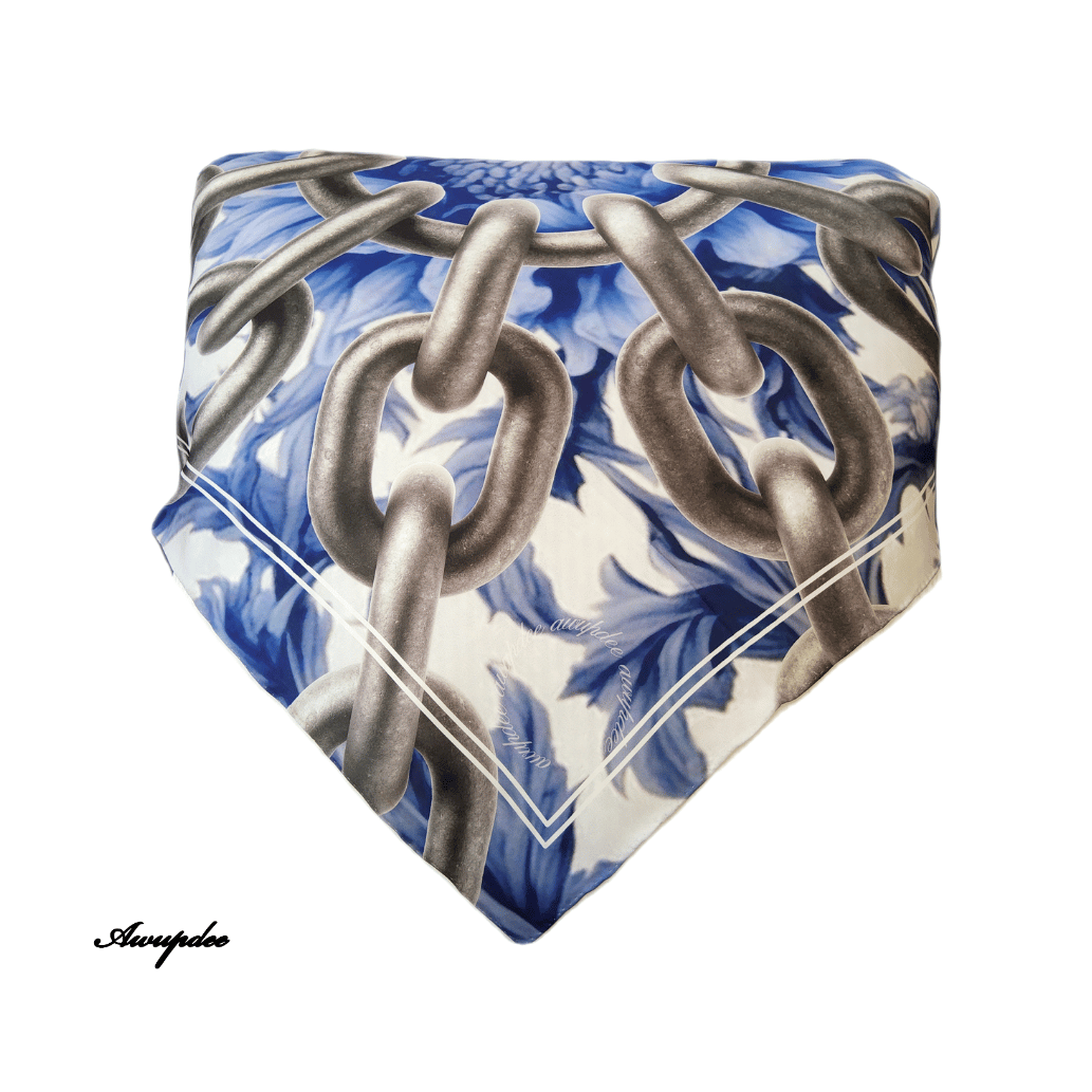 A5006 "Chaîne" Silk Scarf 90cm X 90cm