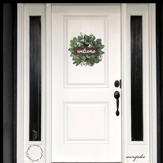 Awupdee Eucalyptus Welcome Door Wreath 30 x 30