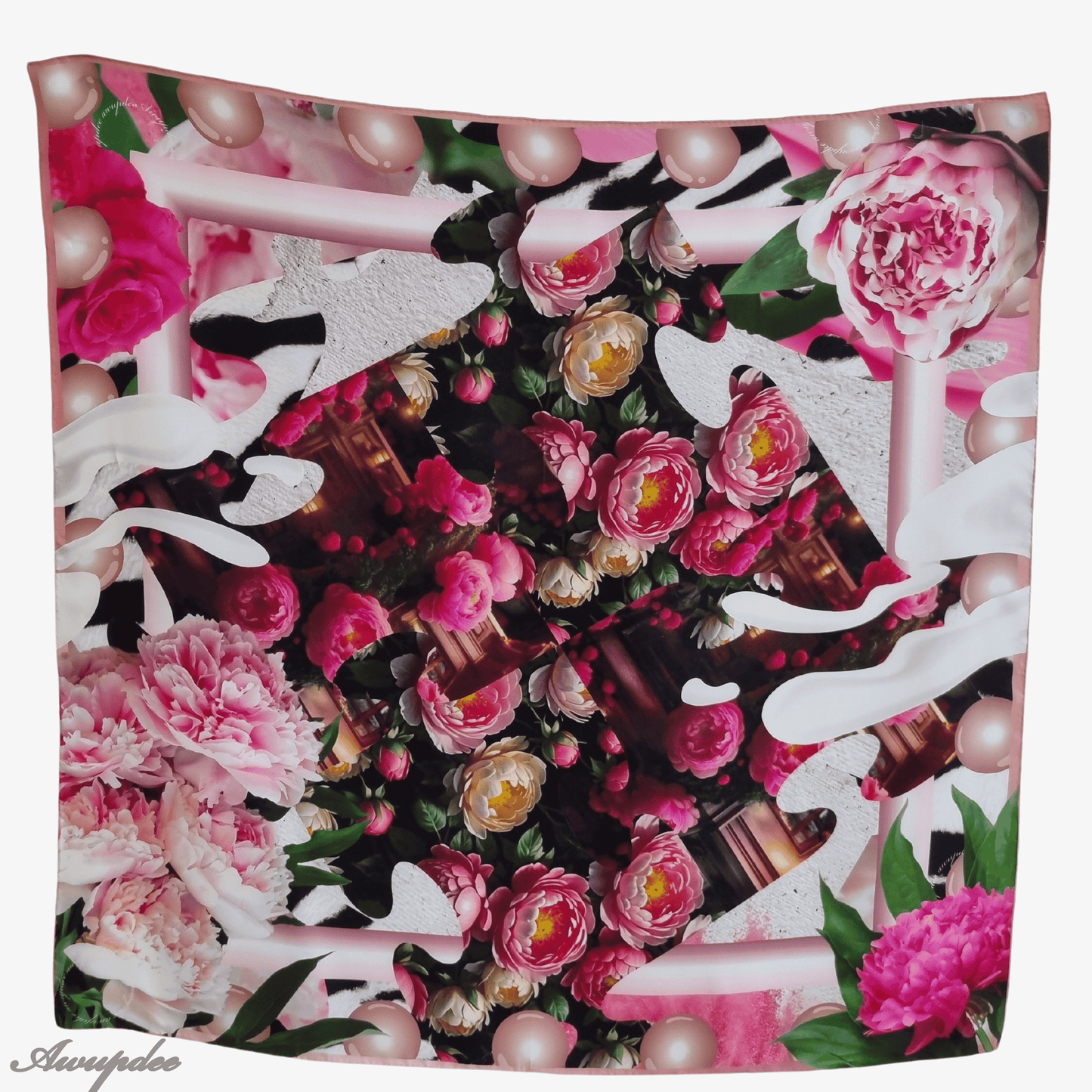 A247 AWUPDEE WHOLESALE "Blooming Well" Silk Scarf