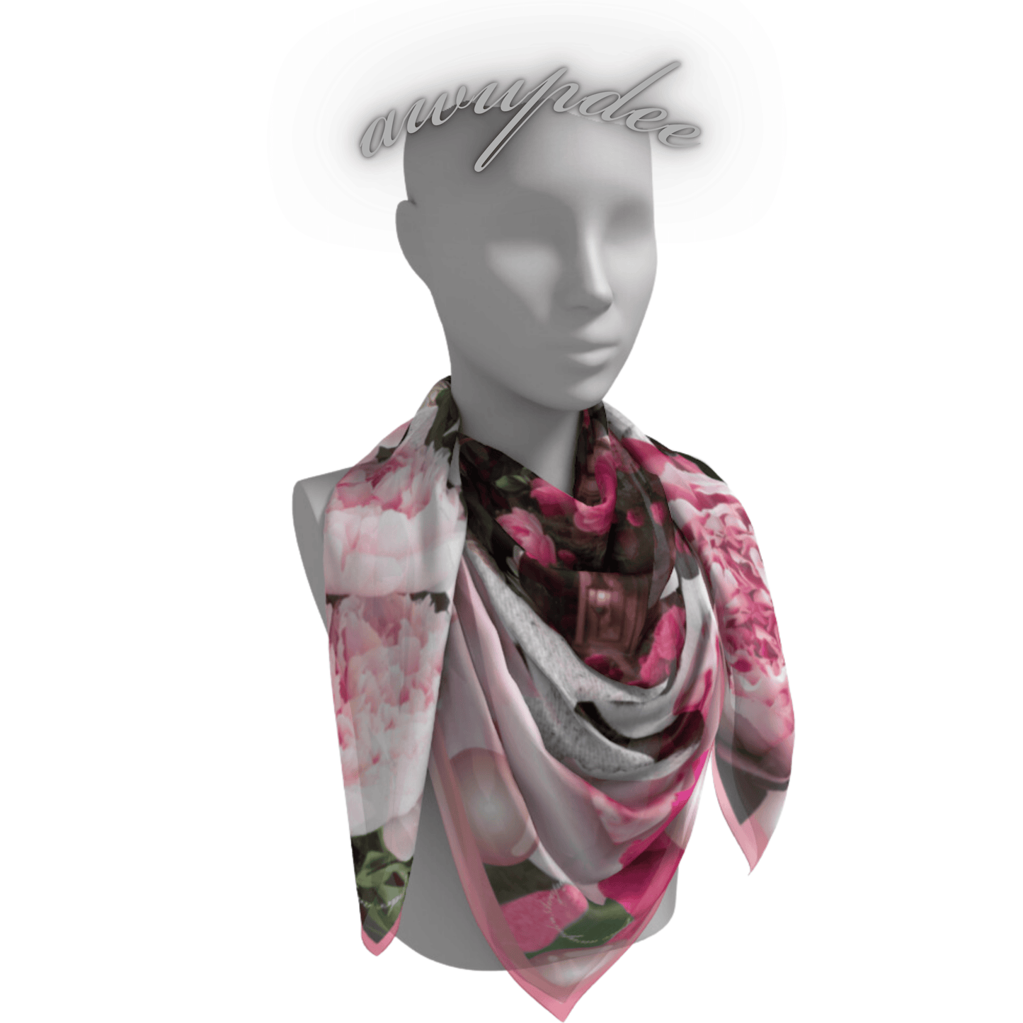 A247 AWUPDEE WHOLESALE "Blooming Well" Silk Scarf