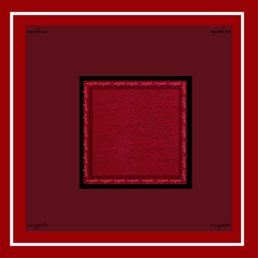 Eighty Eights Collection Silk Scarf - RED 88