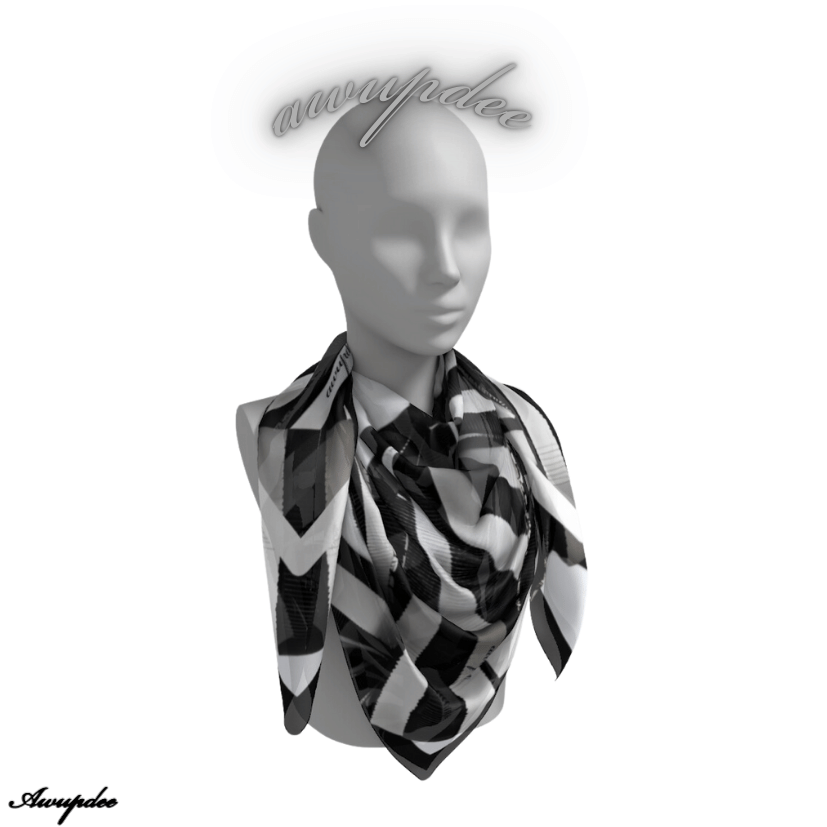 89 Pastiche Design "Noeuds" Silk Scarf