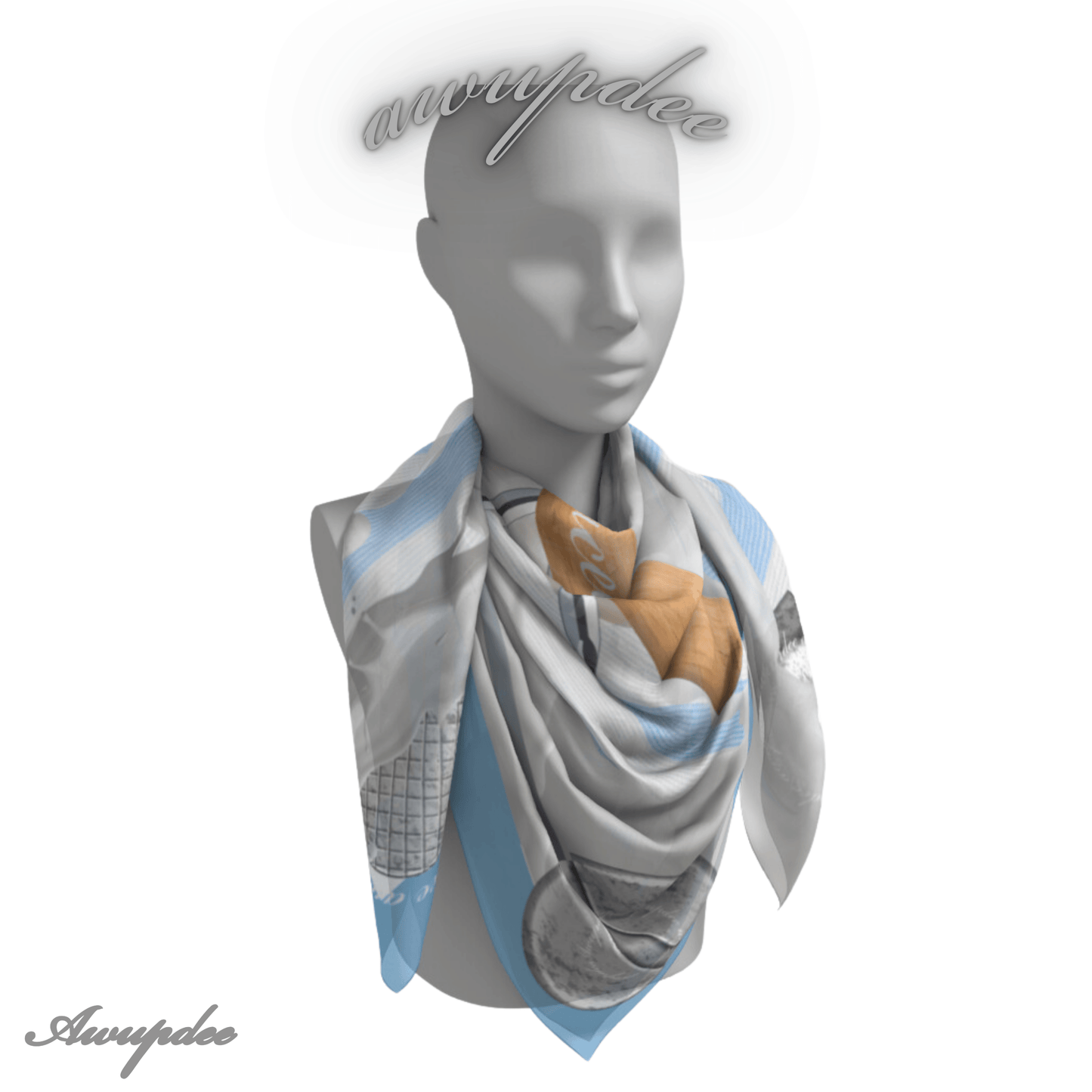 0255 Awupdee Silk Twill Eclectic Scarf Collection "Eclecticism Defined"