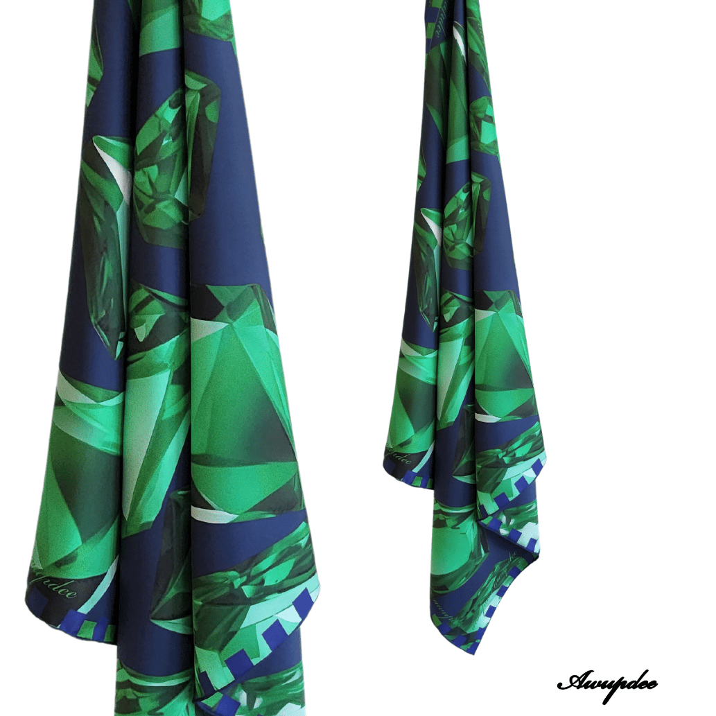 A8004 AWUPDEE WHOLESALE "The Jewels" Silk Scarf