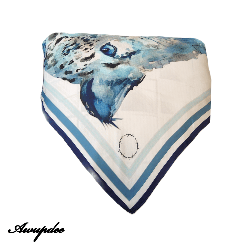 A5027 AWUPDEE WHOLESALE "Baby Blue" silk scarf