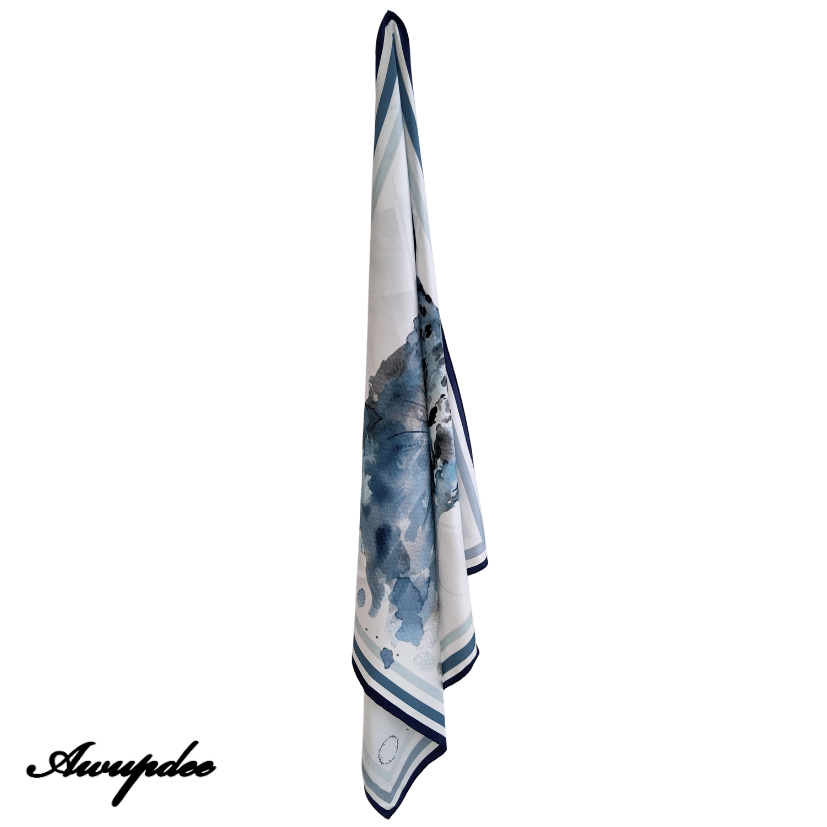 A5027 AWUPDEE WHOLESALE "Baby Blue" silk scarf