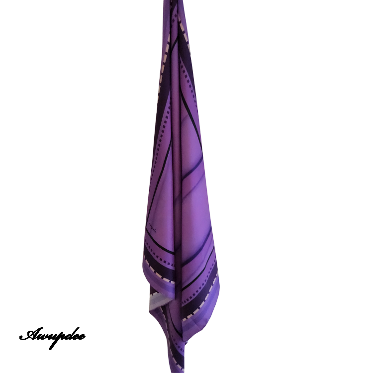 Eighty Eights Collection Silk Scarf - BIG PURPLE 88