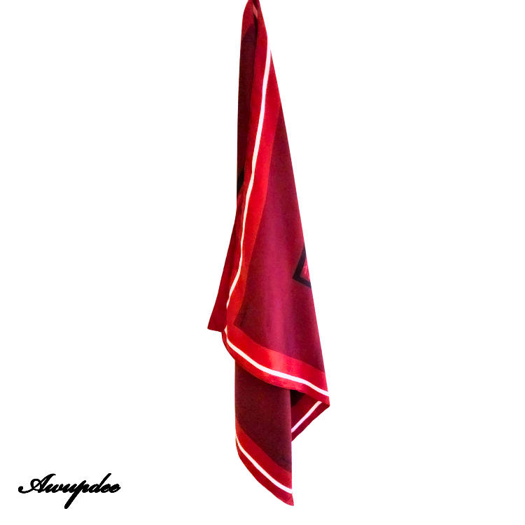 Eighty Eights Collection Silk Scarf - RED 88